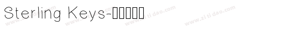 Sterling Keys字体转换